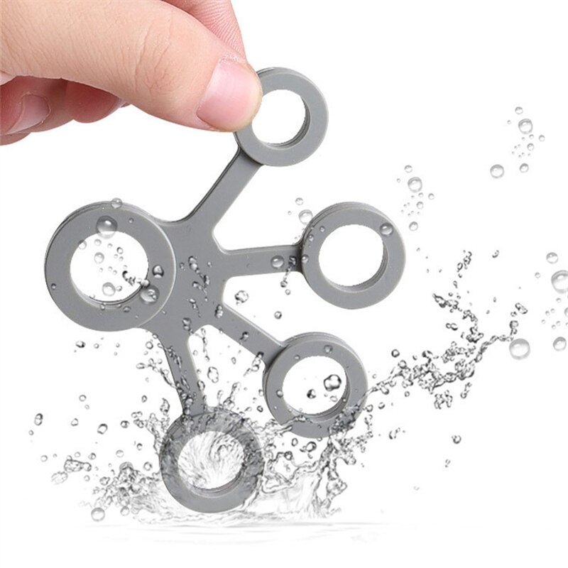 Silicone Hand Grip Finger Exerciser Guitar Simulator Training Stretcher Fitness Trainer Strength Resistance Bands Wrist Expander