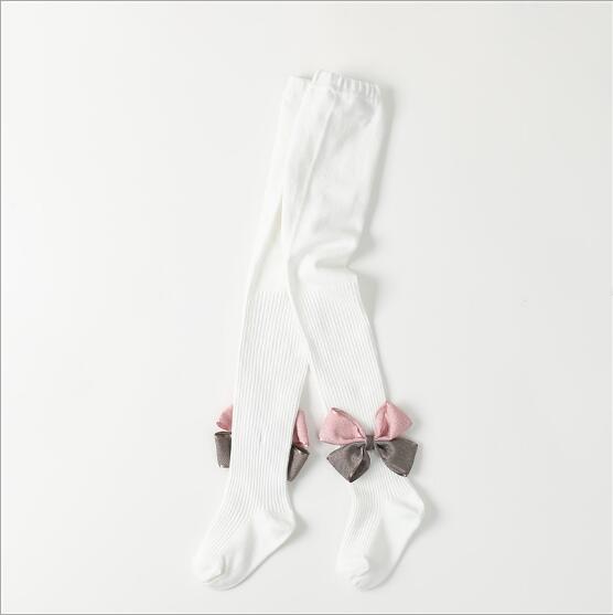neue frühjahr und herbst kinder baby leggings bogen casual hosen 1-7 jahre alten fabrik strumpfhosen: white / S 1 TO 3 YEAR