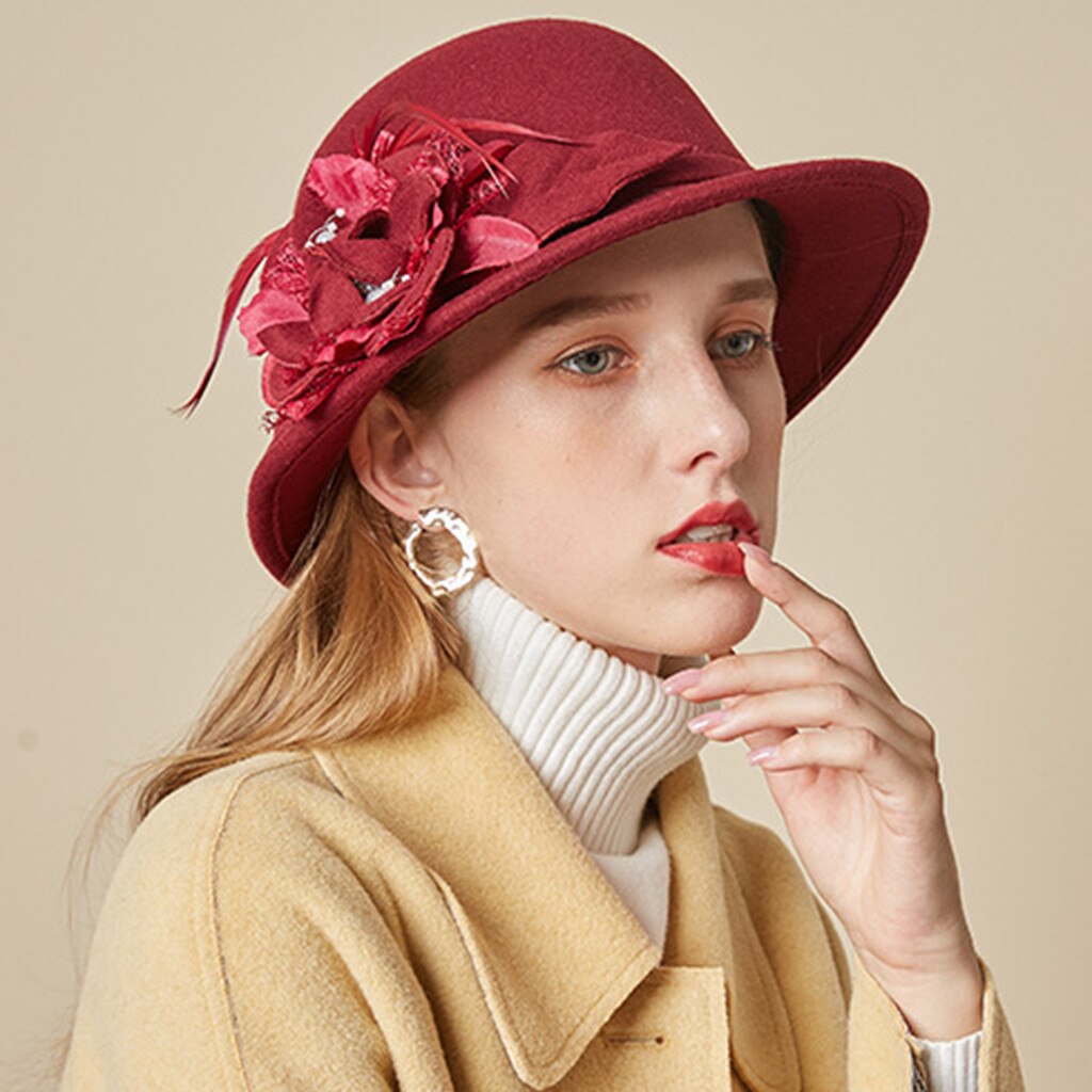 Vrouwen Mode Visser Hoeden Baret Franse Stijl Schilder Hoed Vintage Warm Party Top Hat Casual Street Style Hoeden # LR3