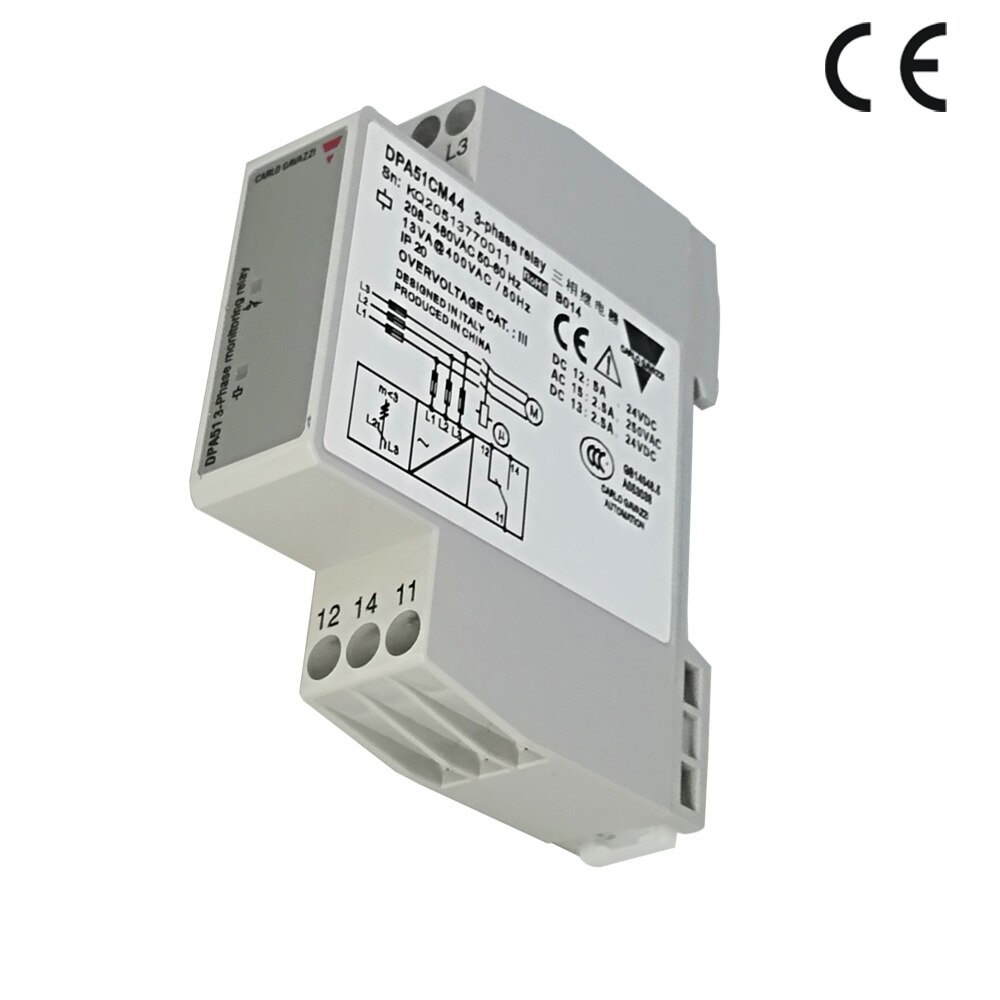 Phase sequence protector three successive electrical appliances DPA51CM44 power supply protection relay