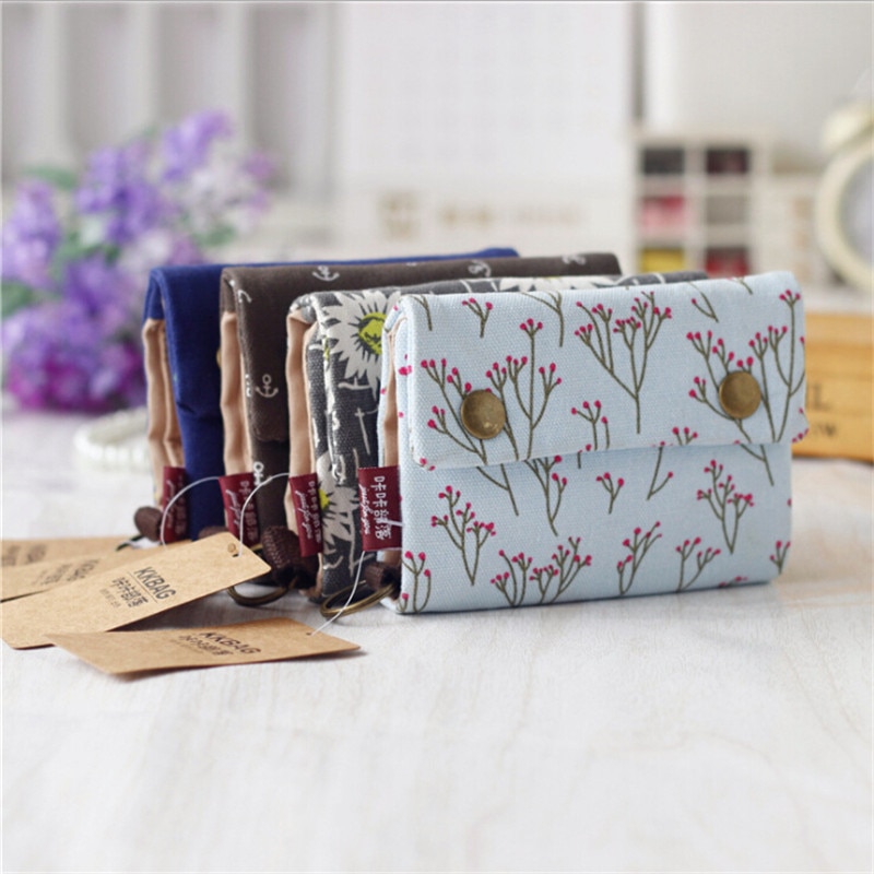 Denim Jeans Canvas Wallets Women Men Bag Best For Boyfriend Short Zipper Coin Bag Purses