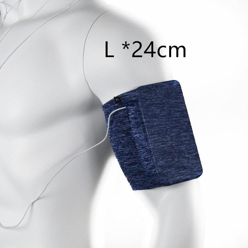 Ultra Dünne Sport Lauf Arm Band Tasche Fall Telefon Brieftasche Halter Außen Beutel Auf Hand Turnhalle Gürtel Abdeckung Für IPhone 12 11 Pro Max: blue-L