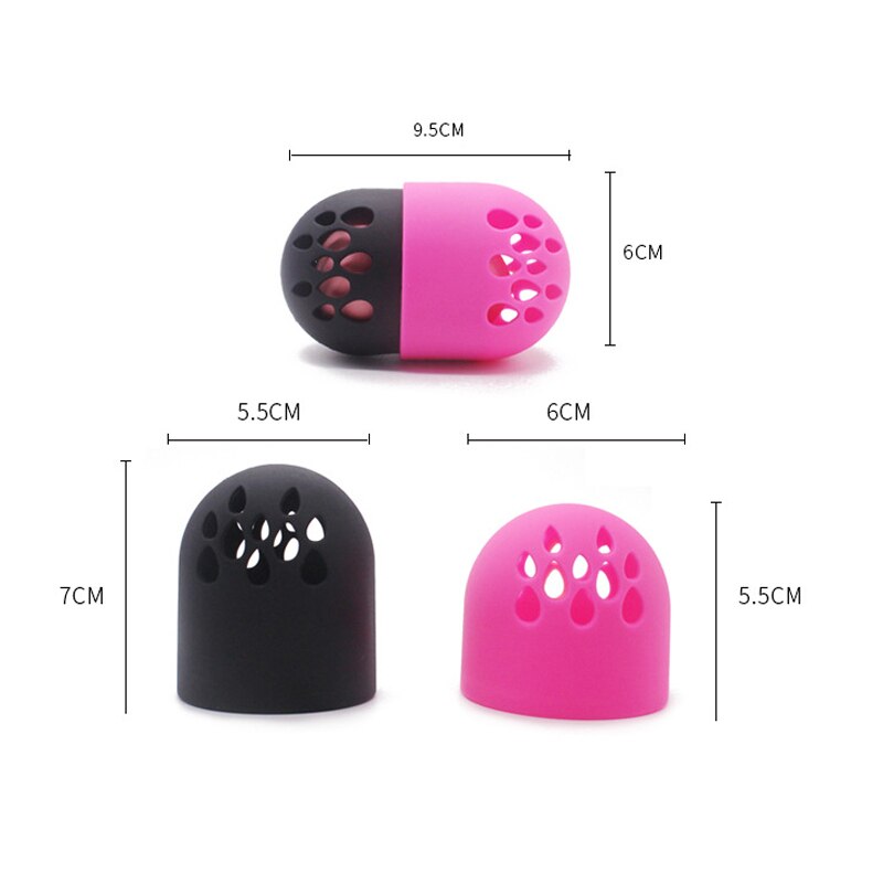 1pcs Soft Silicone Powder Puff Drying Holder Beauty Sponge Travel Case Puff Blender Sponge Egg Capsule Display Rack Egg Stand