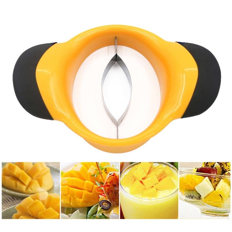 Coupe-mangue en acier inoxydable coupe | Coupe-mangue coupe créative séparateur de mangue fruits Gadget de cuisine, accessoires articles de cuisine 1 pièce
