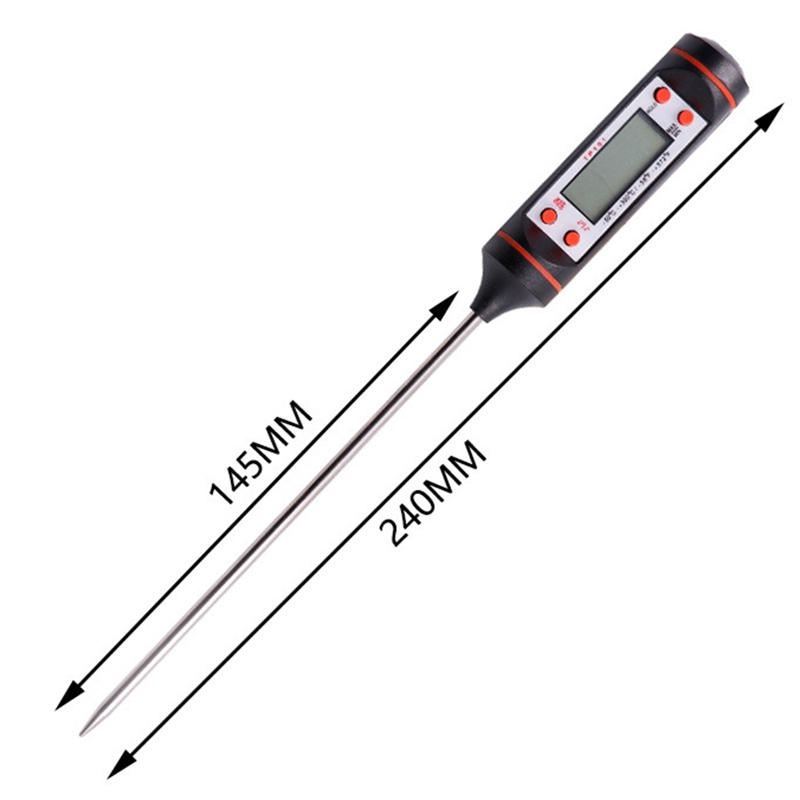 Tipo de agulha de saída de ar condicionado do carro lcd medidor digital verificar termômetro de cozinha faixa menos 50 a zero acima de 300 graus ferramentas