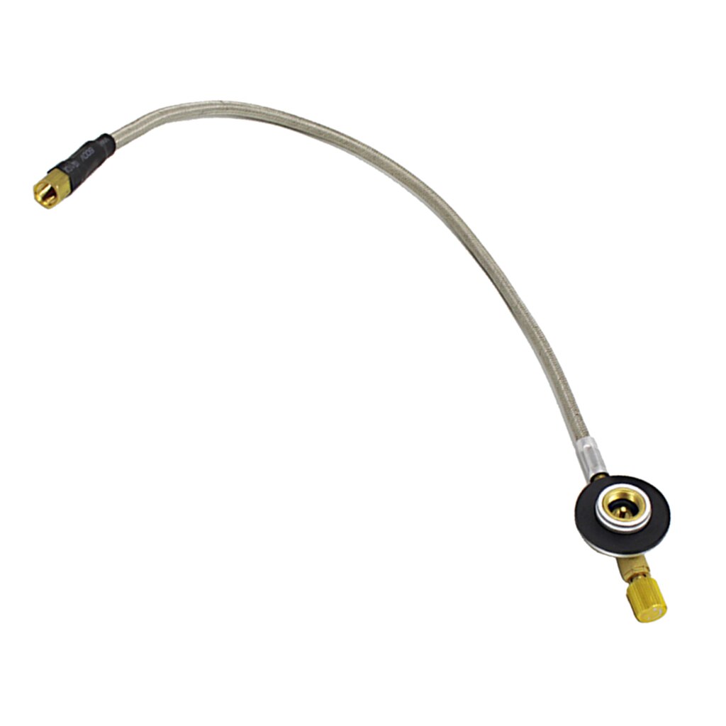 Propane Hose Adapter Gas Stove Converter Stainless Steel Braided Hose, 16.5inch