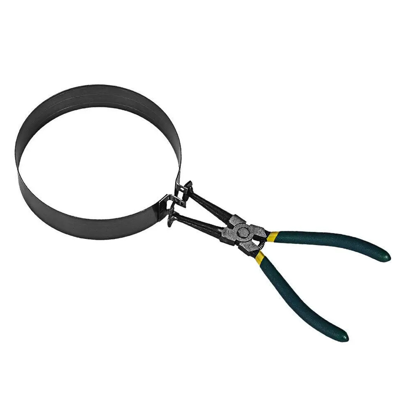 Piston Ring Compressor Cylinder Installer Tools Set with Ratchet Pliers 14 Band Tool Kit Car Engine Repair Equipment