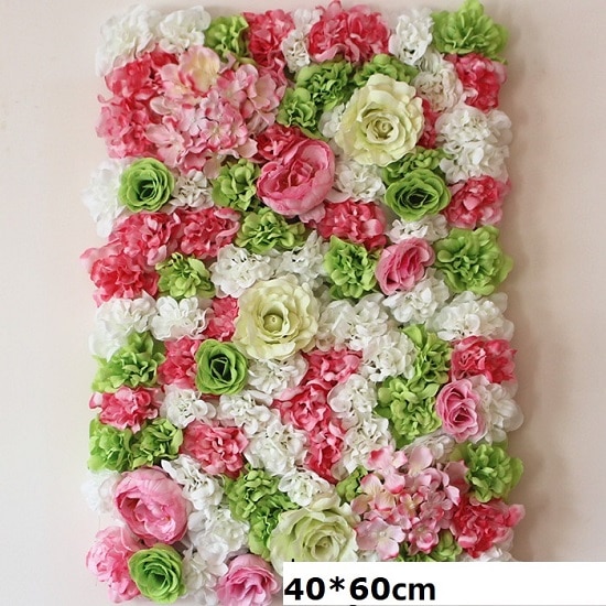 40 x 60cm silke rose blomster væg bryllup dekoration baggrund champagne kunstig blomst blomster væg romantisk bryllup indretning