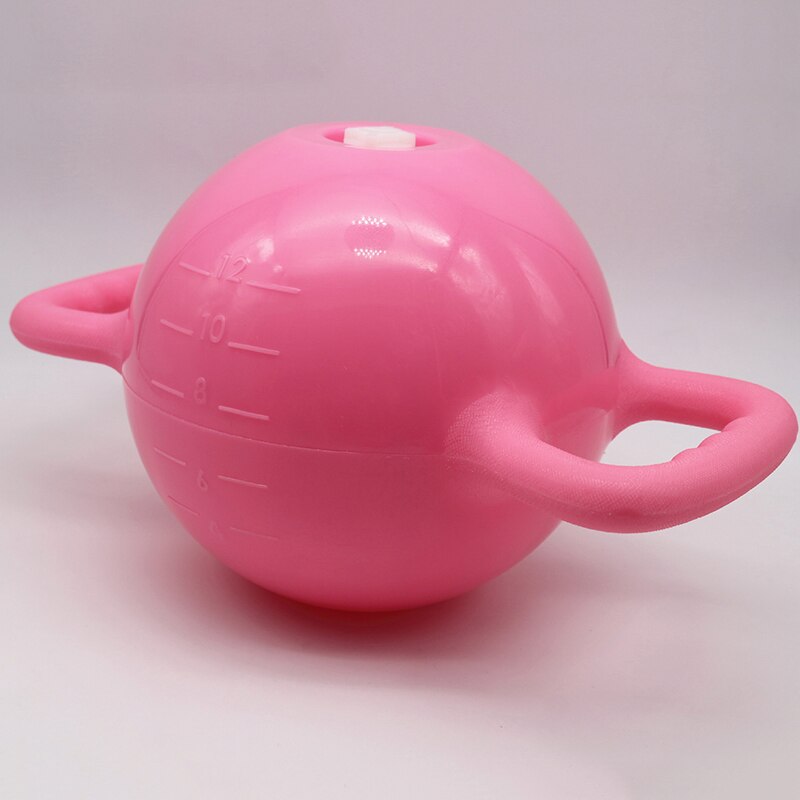 Yoga Fitness Water Kettlebells Household Gym Water Filled Kettlebell Pilates Double Handle Sports Equipment /40: Pink