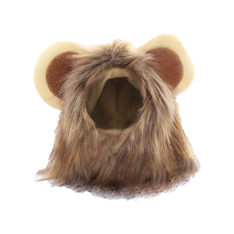 Perruque Lion crinière et chat mignon, chapeau pour chiens et chat, accessoires de décoration pour animaux de compagnie, bonnet fantaisie, fournitures pour animaux de compagnie