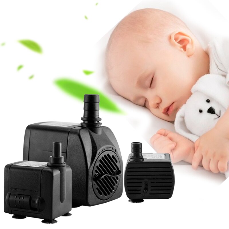 AC 220V 4type US Plug Submersible Water Pump Aquarium Fountain Air Fish Pond Tank 1pcs