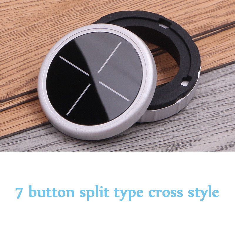 Auto Multimedia Knoppen Cover Stickers Knop Cover Voor Bmw 1 3 5 Serie X3 X5 X6 F30 F10 F25 E71 e84 E90 E70 E60 F20 E91 E92 E93: For 7 Button Cross