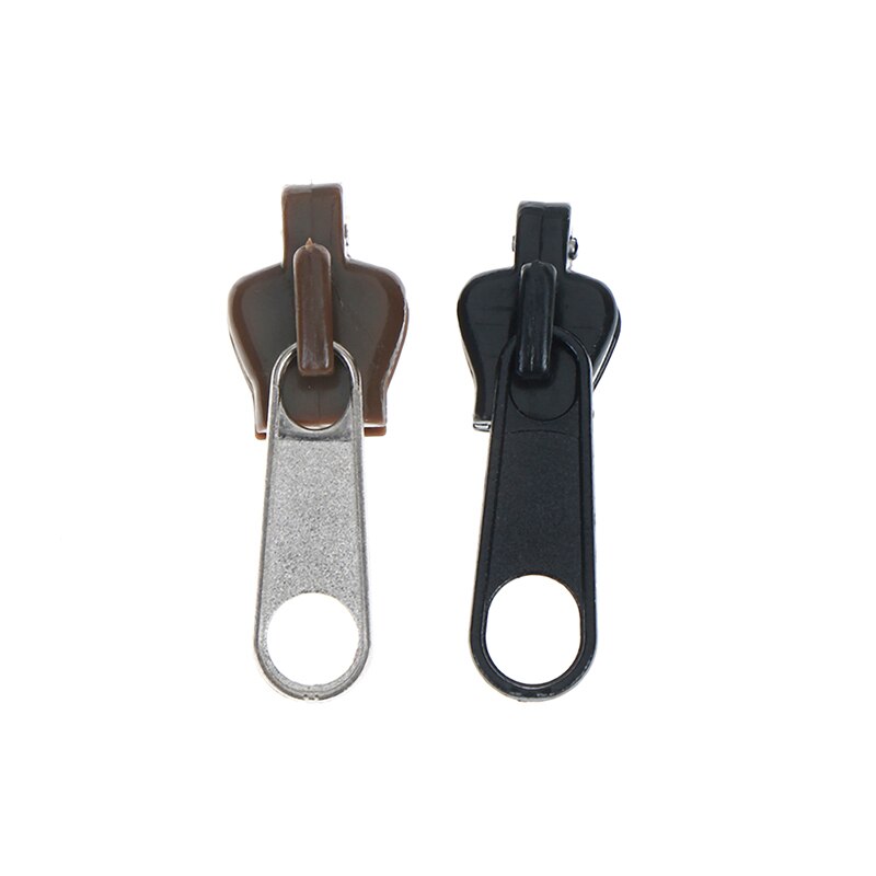 6 uds arreglar cremallera de cremallera Slider dientes cremalleras cuerpo de cremallera Kit de reparación Universal de plástico de Metal cierre Cam 2,5 cm