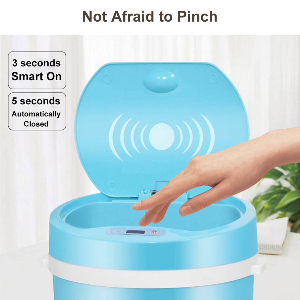 16L Automatic Induction Trash Can Touchless Smart Infrared Motion Sensor Rubbish Waste Bin Eco-friendly Waste Garbage Bin