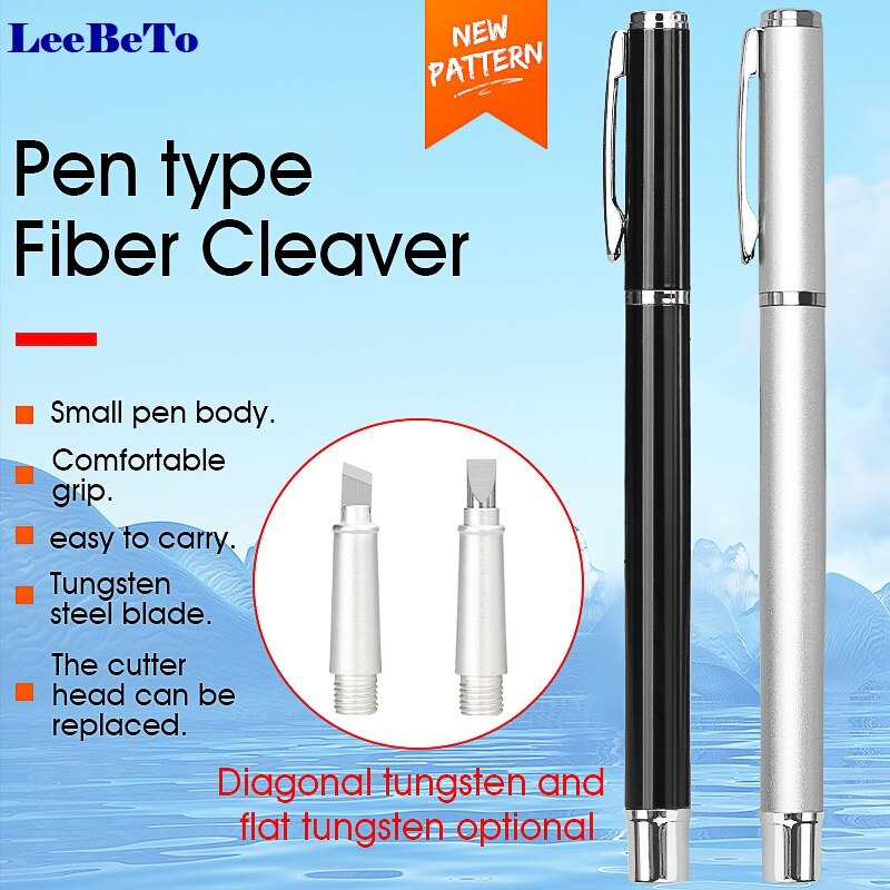 Fiber Cutting Pen Diagonal Tungsten Fiber Cleaver Pen Optical Fiber Cleaver Pen Type Cutter Cleaving Tool Blade Durable
