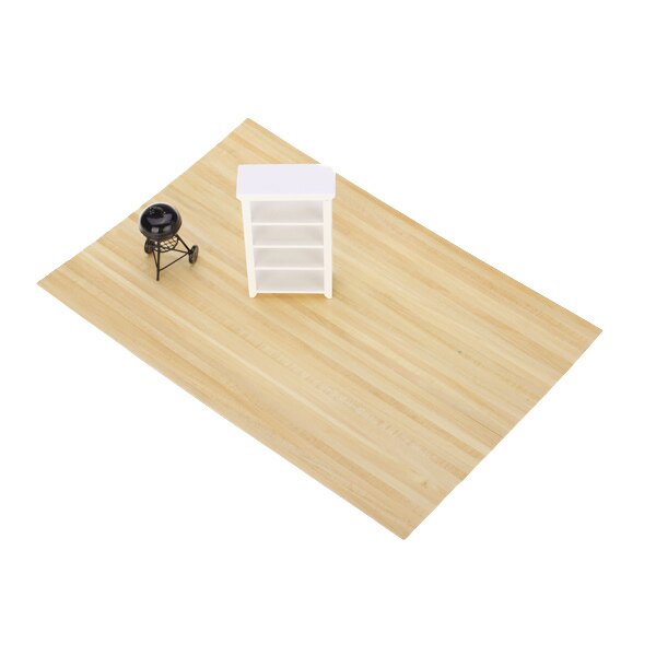 Poppenhuis accessoires licht houten vloer model miniatuur voor poppenkamers decoratie kinderspellen