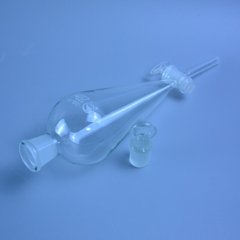 1000ml pear shape separatory funnel,glass pear-shaped funnel,Separatory Funnel squib pear shape with ground-in glass stopper