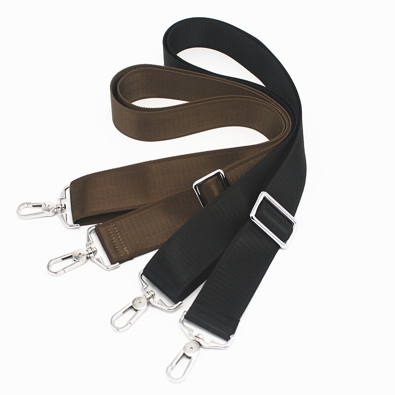 Black Nylon Bag Strap For Men Bags Strong Shoulder Strap Men Briefcase Laptop Bag Belt Length 150CM Bag Accessory