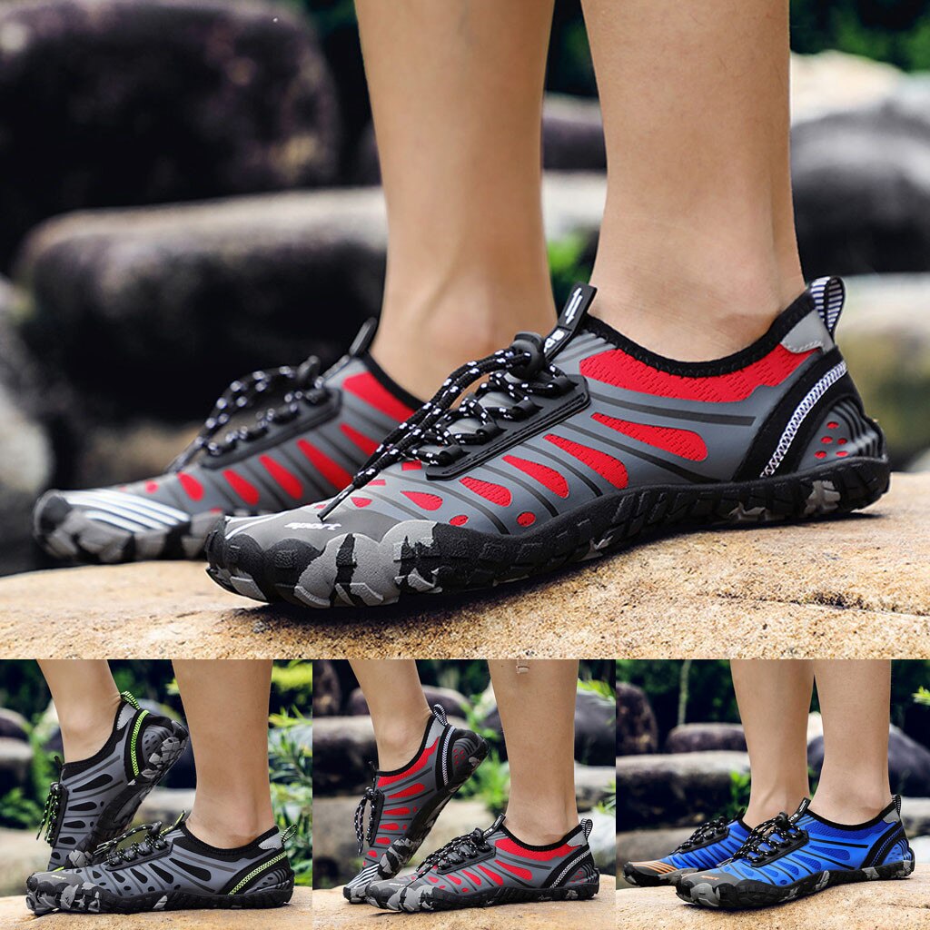 Hommes femmes sport eau Aqua chaussures unisexe séchage rapide eau chaussures piscine plage nager cordon chaussures ruisseau plongée chaussures # g3