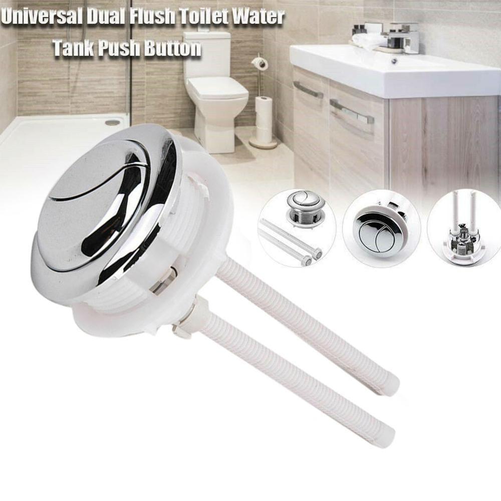 Plastic Dual Flush Toilet Water Tank Drukknop Gat Accessoires Schakelaar Cover Staaf Badkamer Universele Wc-deksel Stortbak D4O6