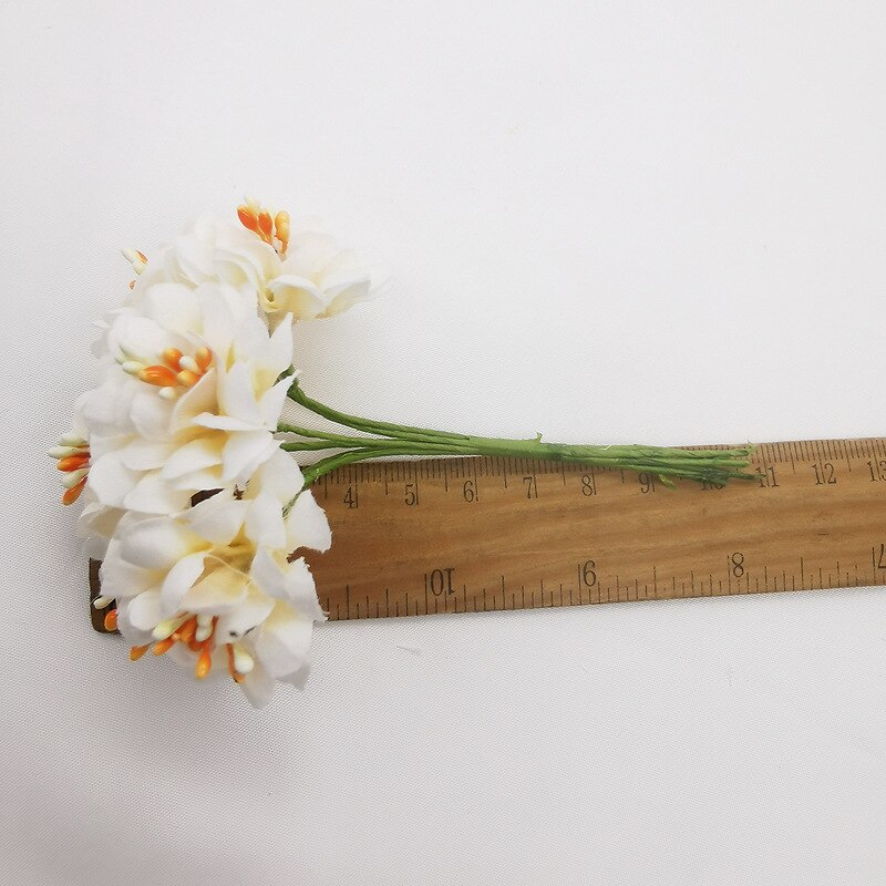 6 STUKS Geschenkdoos Scrapbooking Anjer Kunstbloemen Zijde Boeket Voor Bruiloft Decoratie Party DIY Krans Craft Nep Bloem