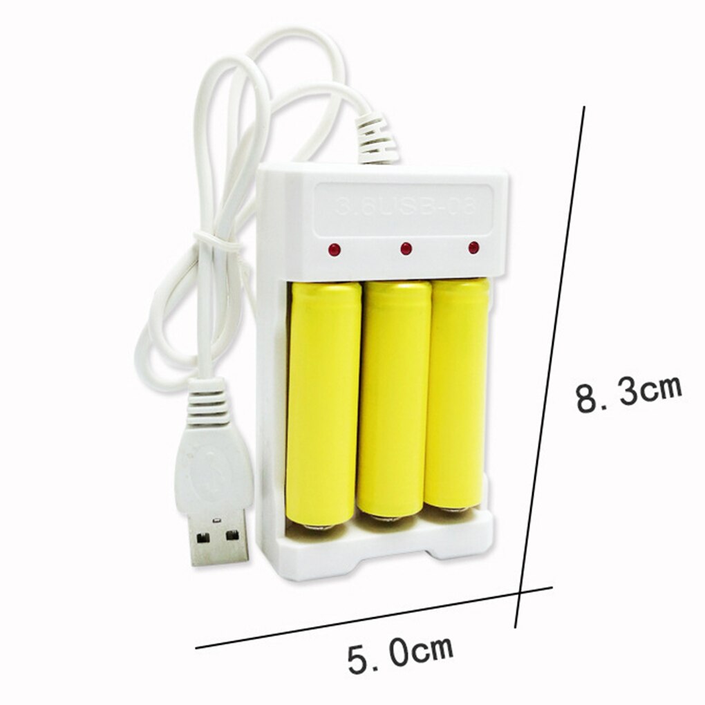 Usb Aa Aaa Battery Charger Intelligent 3 Slots Rechargeable Fast Smart Charging Base