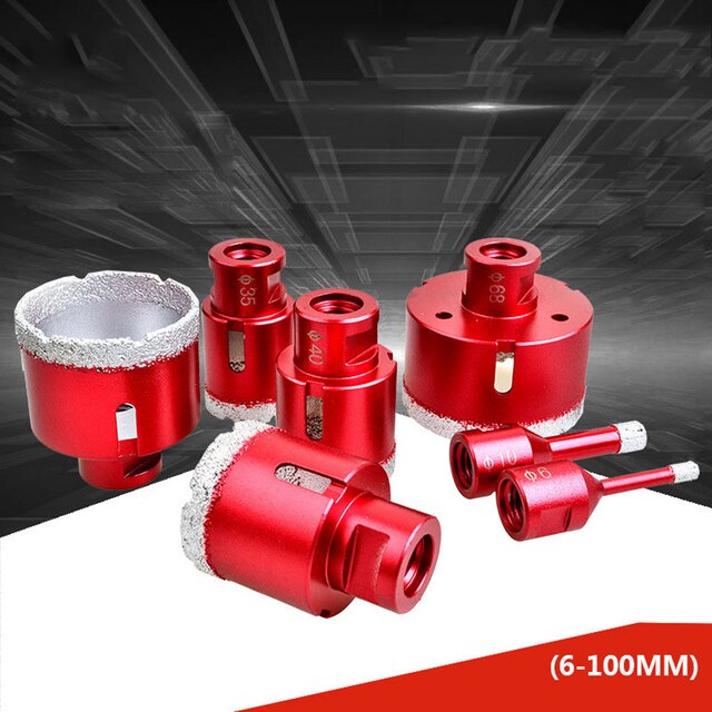 6-68mm M14 Diamond Core Drill Bit Hole Saw Cut Stone Porcelain Tile Marble Glass Ceramic Hole Saw Drill Diamond Core Bit Tools: 50mm