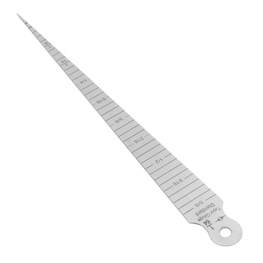 Feeler Gauge 1pcs Stainless Steel Wedge Welding Taper Feeler Gauge Ruler Hole Inspection Tool 0-15mm Voelermaat