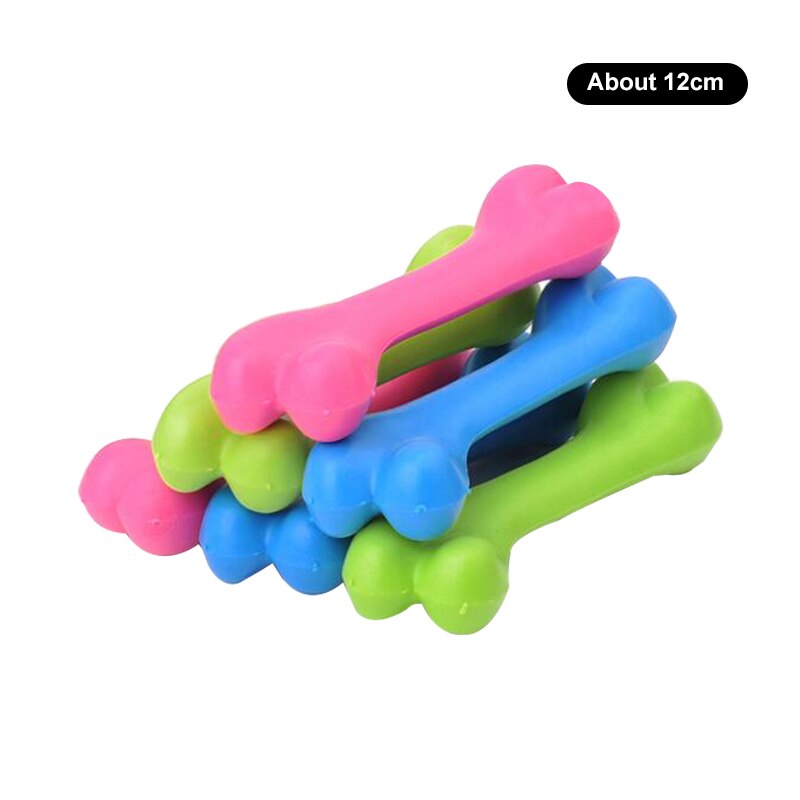 Durable Rubber Dog Toys Bite Resistant Dog Chew Toy Chihuahua Teddy Bulldog Puppy Pet Toys For Small Dogs Cleaning Teeth Toy: Chicken Bone