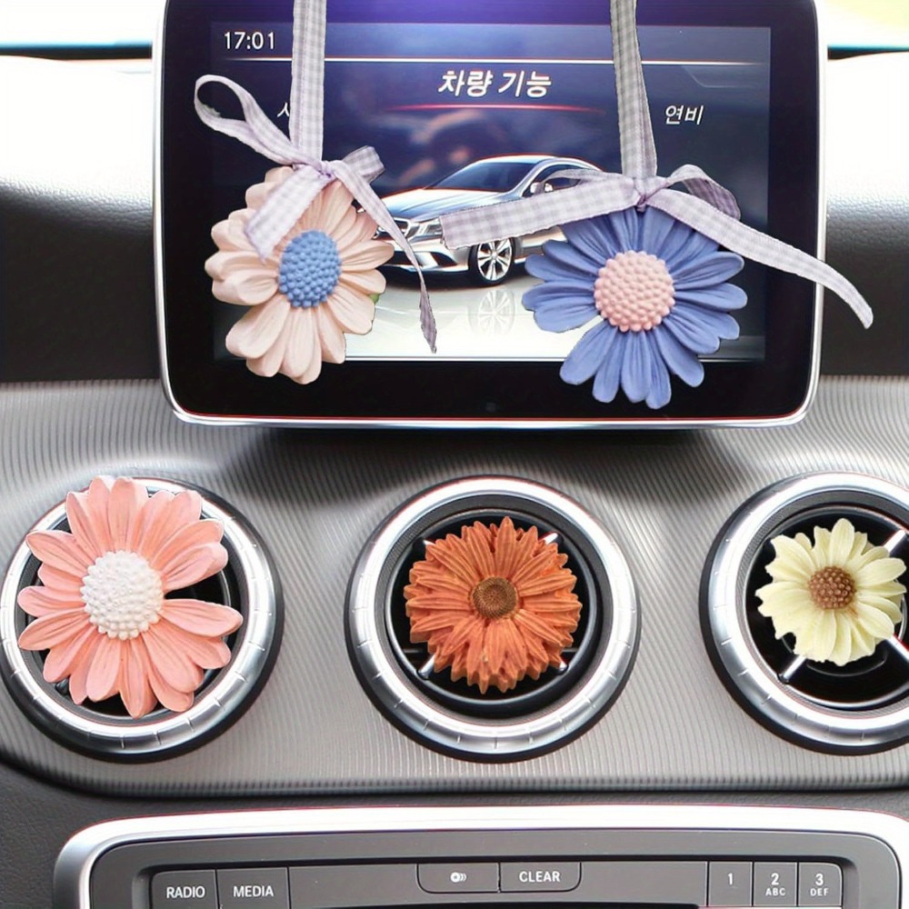 Molde de vela perfumada de silicona con forma de Margarita, vela de girasol, molde artesanal de resina para decoración de coche DIY, de pegamento de goteo de crisantemo hechos a mano