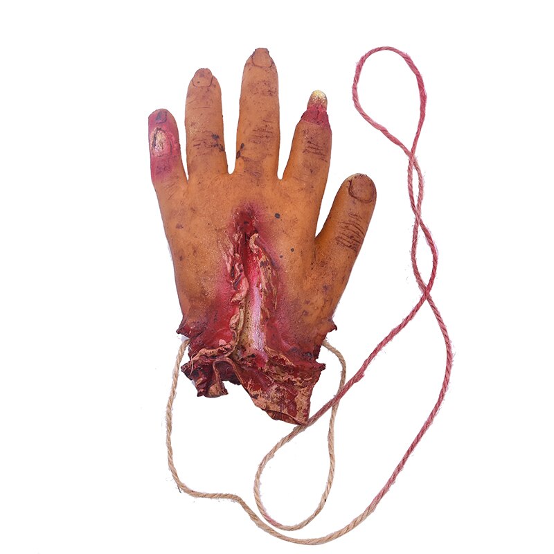 Horror halloween ornament hængende vedhæng skræmmende blodig mus flagermus finger hængende rekvisitter hjemsøgt hus halloween dekorationer: B01