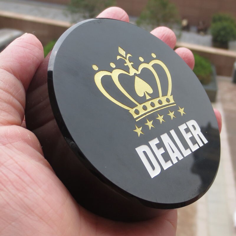1pc dealer eller alle i poker knap texas hold'em spil dealer knap krystal