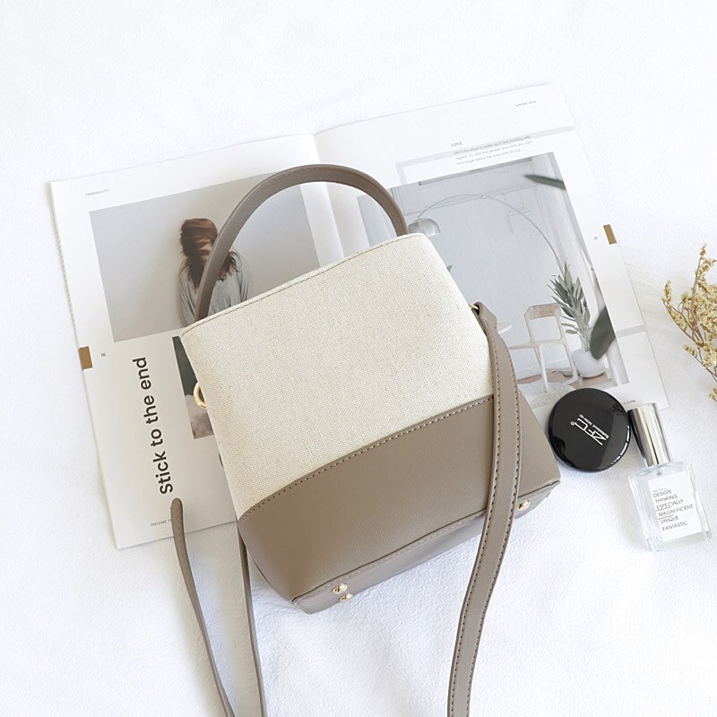 EXCELSIOR PU Patchwork Women's Bucket Bags Shoulder Bags for Women Versatile Crossbody Bag sac a main femme malas ombro