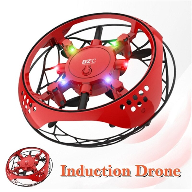 Smart sensing mini drone helikopter legetøj håndbevægelse kontrol håndflyvende fly hånddrevet induktion flyvende legetøj