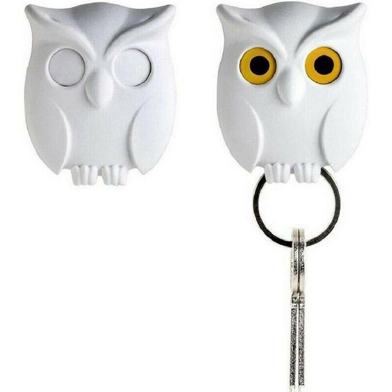 Night Owl Key Holder Keychain Wall Key Holder Magnets Keep Hook Hanging Key It Will Open Eyes Night Owl Magnetic Wall Key Holder