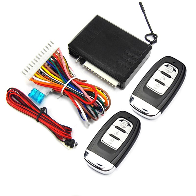 Keyless Entry System Car Alarm Door Central Lock Auto Remote Control Key Locking Power Window Trunk Release Controller Universal: A07