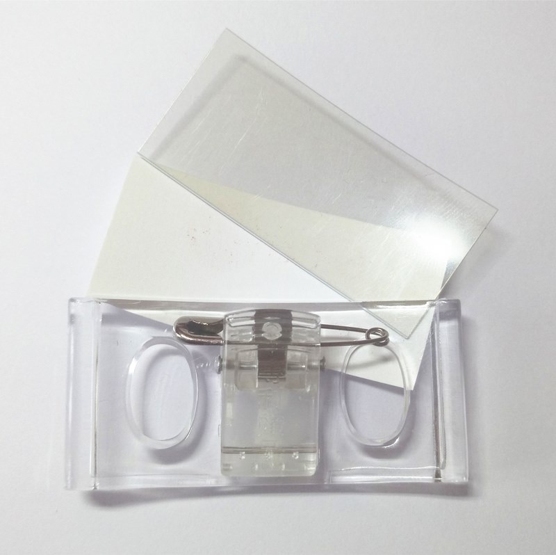 Business Image card rectangle badge work card pin badge card employee number clip can change paper