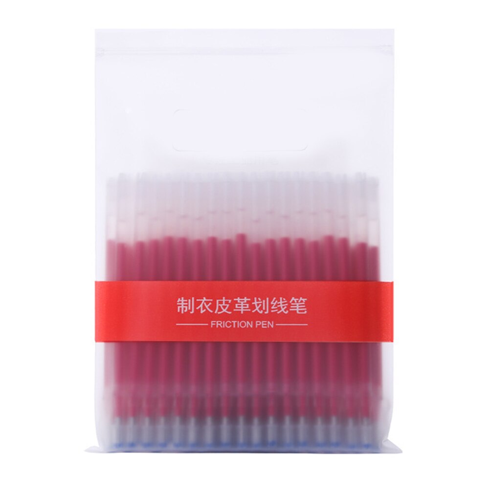 100 Pieces Pen Refills Heat Erasable Fabric Marking for Sew Quilting Dressmaking Stainless Steel 100 Pieces Pen Refills EIG88: Red