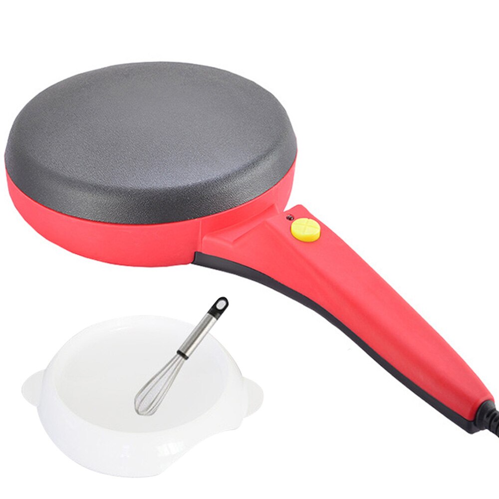 Behogar mini elektrisk crepe maker pandekager maskine nonstick ledningsfri crepe pand kage tallerken til fremstilling af pizza tortillas eu stik: Stil b uk
