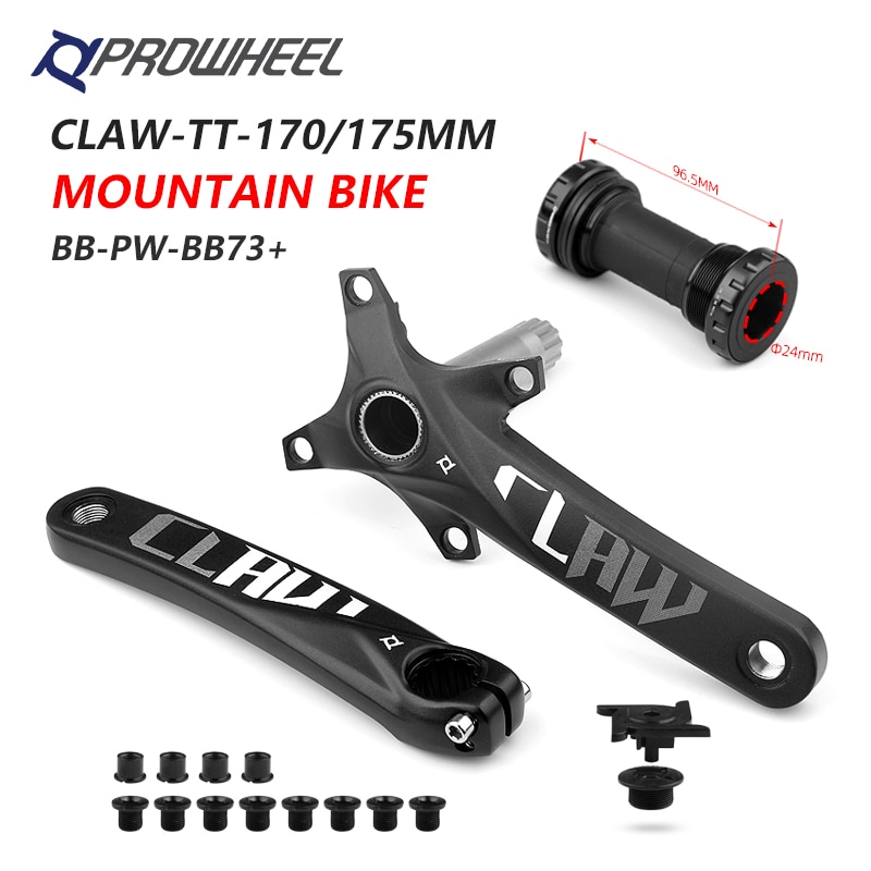 104BCD Mtb Fiets Crank Aluminium Met Bodem Fiets Crankstel 170/175Mm Mtb Crank Fiets Accessoires