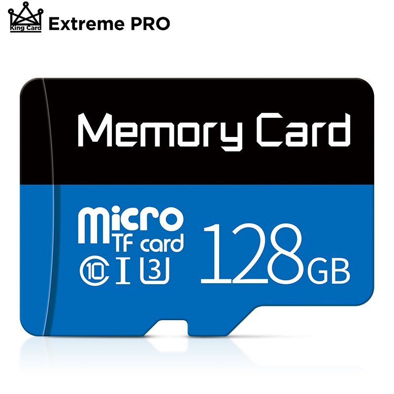 Micro sd-kort 16gb 32gb 64gb 128gb 256gb klasse 10 mini tf-kort højhastigheds microsd-hukommelseskort til samrtphone bord pc: 128gb