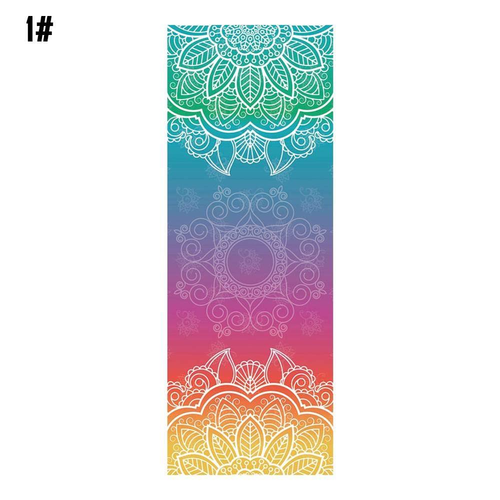 Yoga Deken Mandola Print Dikke Antislip Pilates Workout Oefening Gym Thuis Yoga Mat Handdoek Sit-Ups Camping picknick Matten 183*68Cm: Oranje