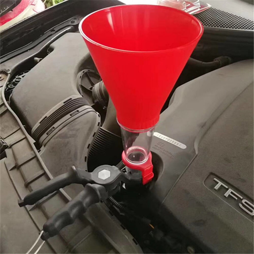 Universal Car Engine Oil Funnel Fuel Saver Adjustable Gasoline Special Funnel Filling Equipment Kit Car Accessories