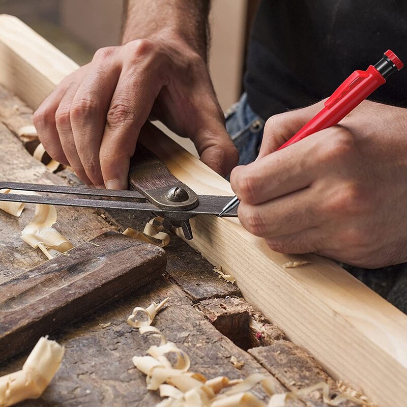 Solid Carpenter Pencil 2 Carpenter Pencils 24 Mechanical Pencil Refill Construction Woodworking Marker for Architect