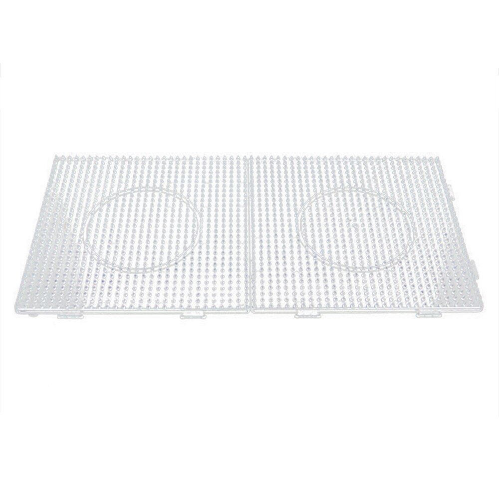 6 Pieces 5mm Large Square Fuse Beads Boards Clear Pegboards for Kids Craft Beads