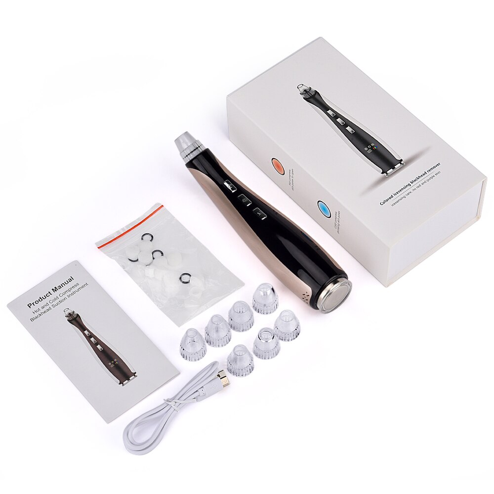 Face Pore Cleaner Blackhead Remover Vacuum Comedo Suction Diamond Dermabrasion Facial Cleaning Beauty Skin Care Machine Tools