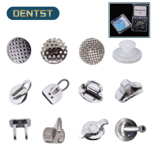 Dentst 50 pièces orthodontie dentaire liaison directe oeillet céramique bouton lingual langue dompteur morsure ouvre-crochet de Traction crochet à sertir