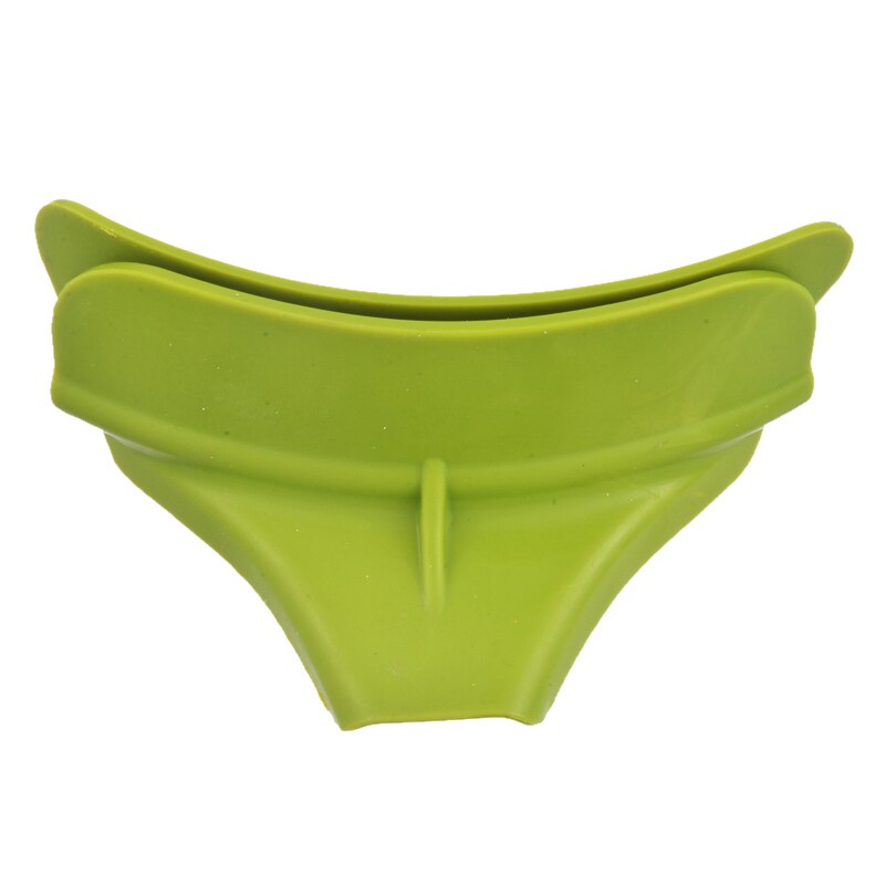 Hogar Anti-derrame antideslizamiento de silicona en vierta sopa boquilla embudo para ollas recipientes tarros cocina Gadget herramienta creativas embudo herramientas #15: green 11.5x3x4cm