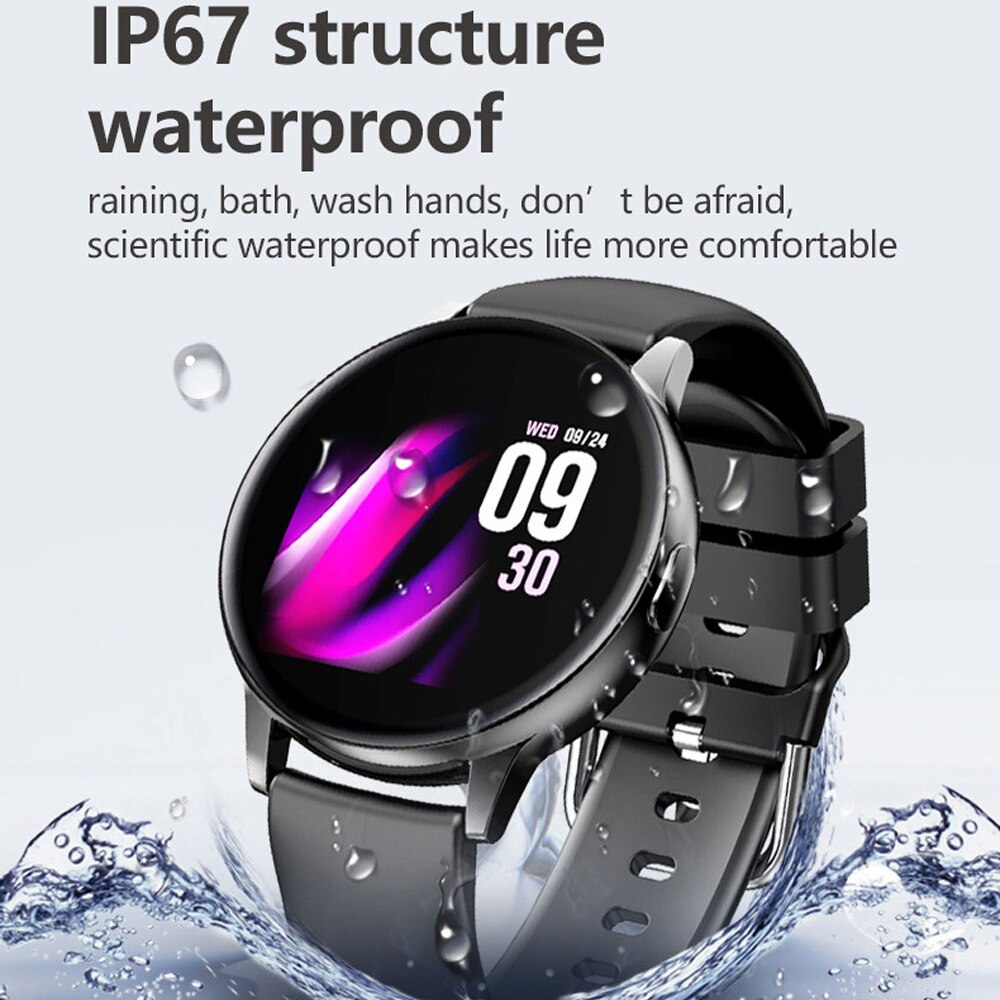 Smartwatch Men Women - Full Touch Heart Rate Blood Pressure Monitor - Fitness Tracker for Android iOS