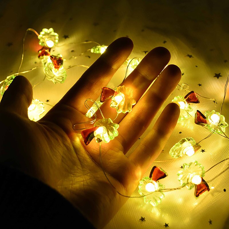20LED 2M Flamingo String Lights Pineapple Pizza Unicorn Shape Lights Hawaii Wedding Birthday Party Baby Shower Bedroom Decor